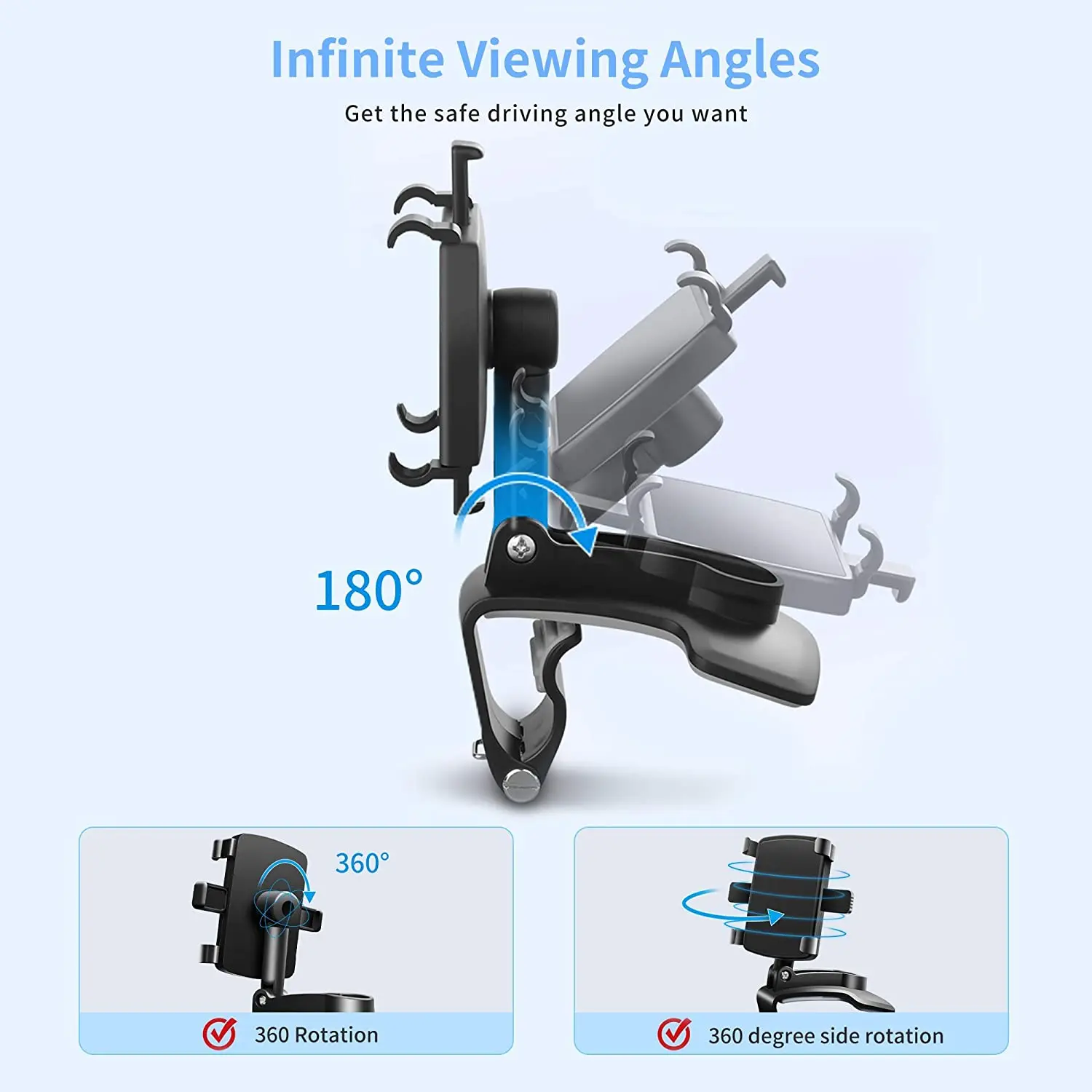 Автомобильный держатель для телефона универсальная подставка на приборной