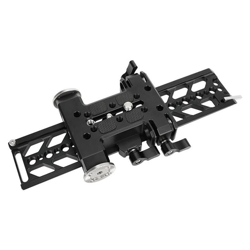 

10 Inch Dovetail Plate And QR Baseplate With Double 15Mm Rod Adapter Amp Spare Parts ARRI Rosette Connections For DSLR Camera