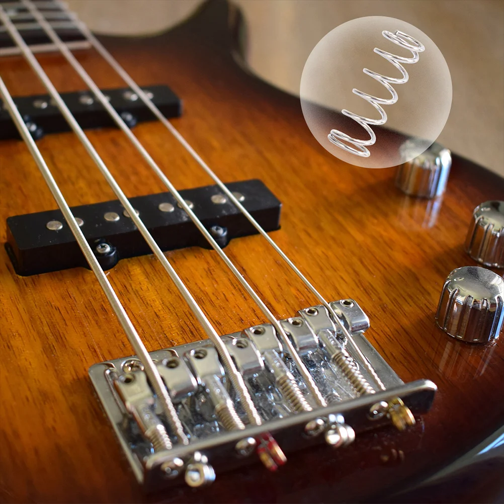 18 шт. звукосниматель для бас-гитары пружинный мост хвостовик седло (черный)