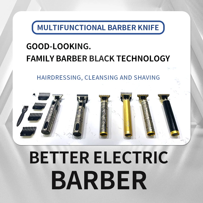 

Cortadora de pelo eléctrica T9 USB para hombre, бритва мужская， cortadora de pelo profesional recargable para Barba, Kemei