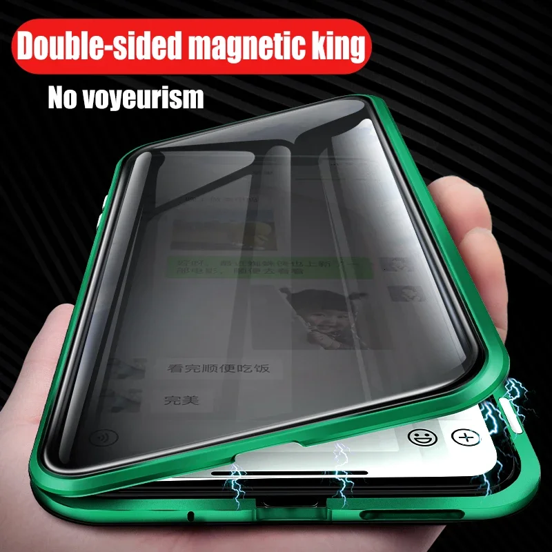 

360 all-inclusive metal magnetic case for Samsung Galaxy S20 Ultra S10 E S9 S8 Plus Note 20 10 9 8 A51 A71 double-sided case