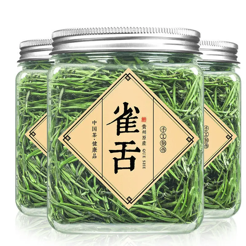 

2022 Aaa Spring Queshe Hingh Quality Fresh Que She Green-tea Sparrow Tongue Tea Health Care for Lose Weight Tea 50g/can