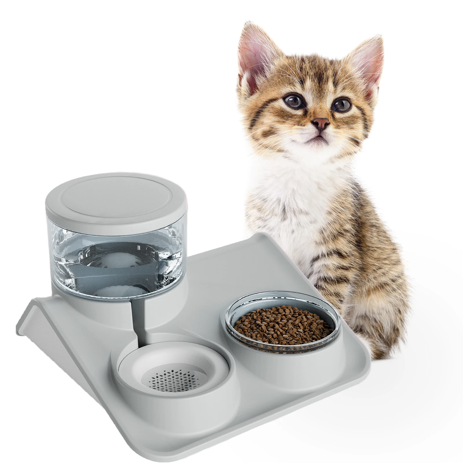 

Gravity Pet Feeder and Waterer Dog Water Bowl and Dog Food Bowls Set Cat Bowls