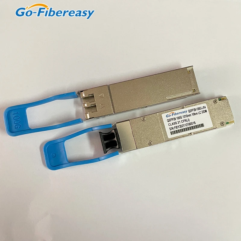 QSFP28 100G Fiber Switch Module QSFP28-100G-LR4 Duplex LC 100GBASE-LR4 1310nm Optical Transceiver Module Compatible Cisco/Huawei