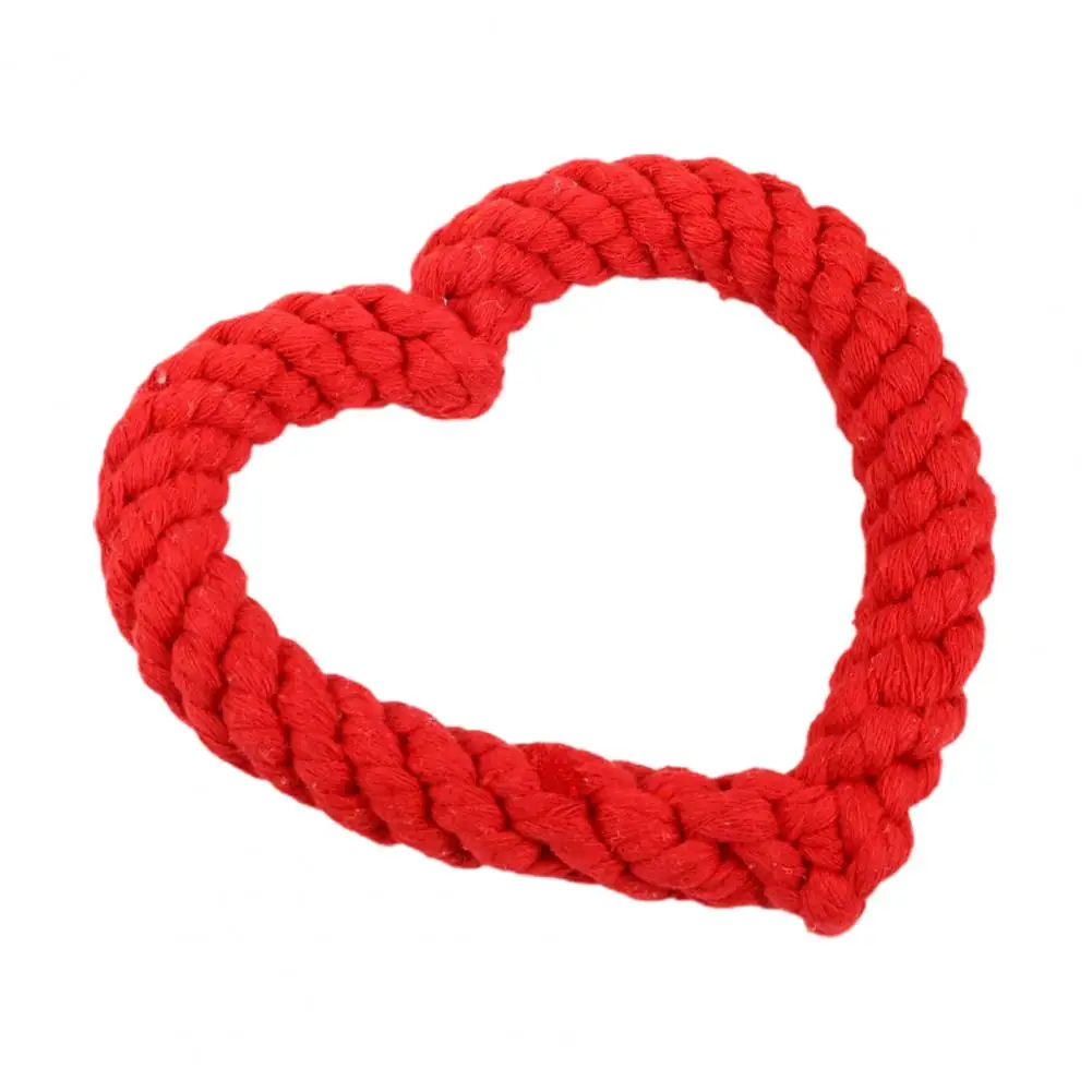 

Cute Pet Toy Fun Interactive Heart-shaped Dog Chew Toys for Training Teething Valentine's Day Gifts for Small Dogs for Dogs
