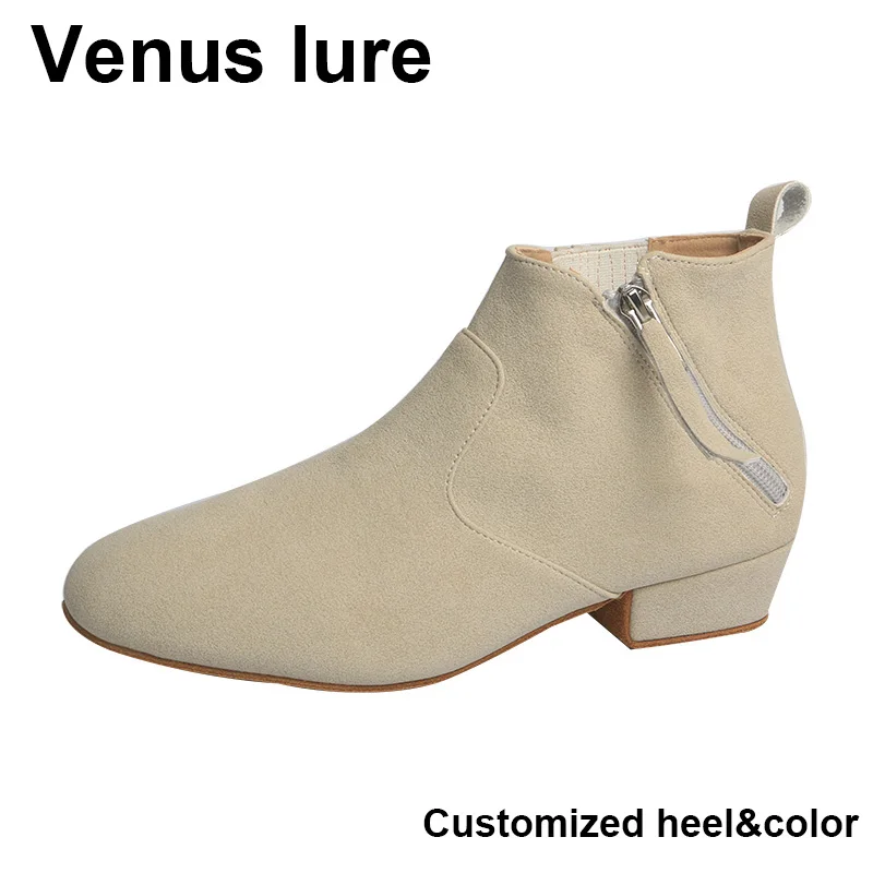Замшевые танцевальные ботинки Venus lure по индивидуальному заказу женские на мягкой