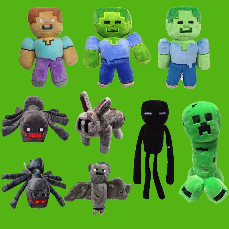

My World Zombie Crawler Plush Doll Plush Toy Doll Ender Dragon Creeper Steve Jj Strange Doll Doll Children Birthday Gift