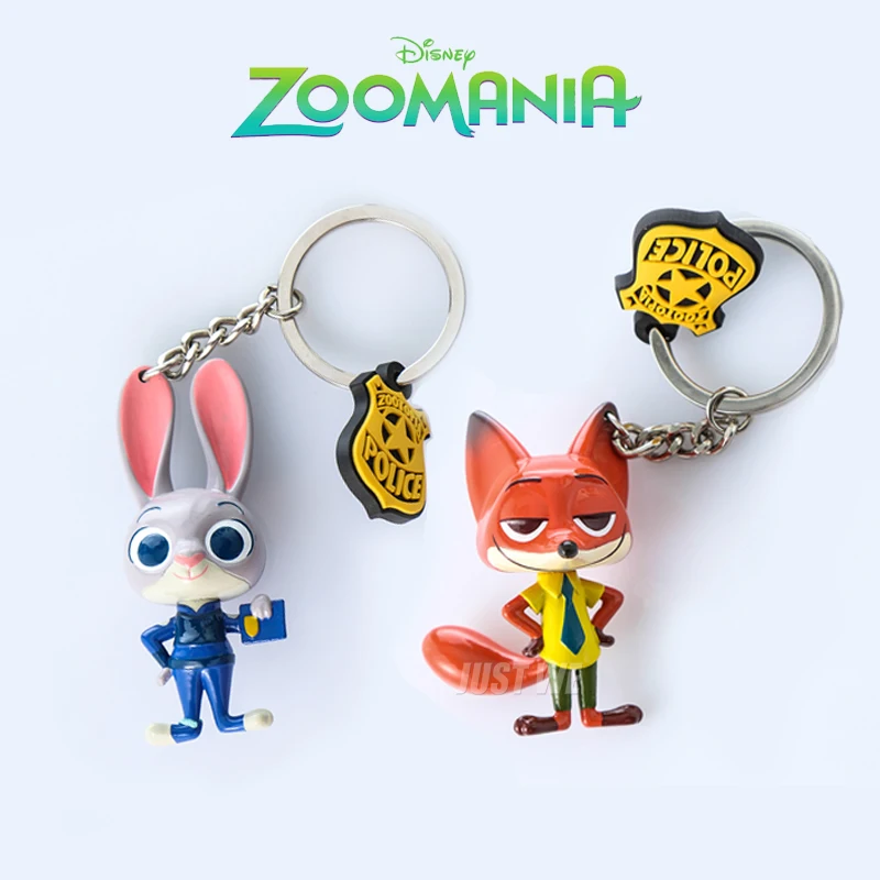 

Оригинальные 3D брелоки с животными из зоотопии куклы мультяшный кролик Джуди лиса Ник фигурка модель игрушка искусственные подарки для дет...