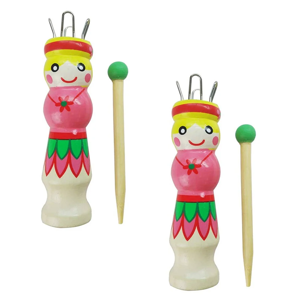 

Knitting Tool Wood Knitter Spool Diy Loom Handwool Yarn Knit Blockers Needlefrench Crochet Machinewoven Wooden Handle Punch Felt