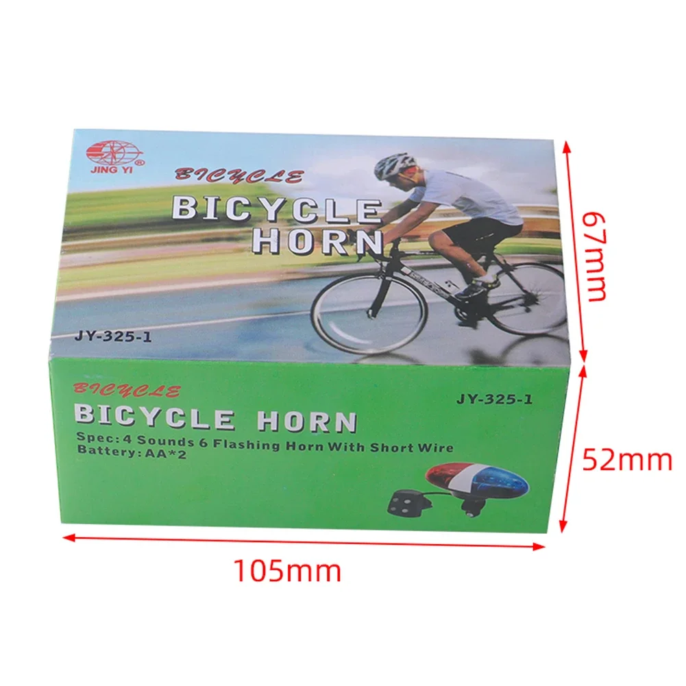 6-светодиодный Велосипедный Звонок 4-тональный Электрический Звуковой Сигнал С