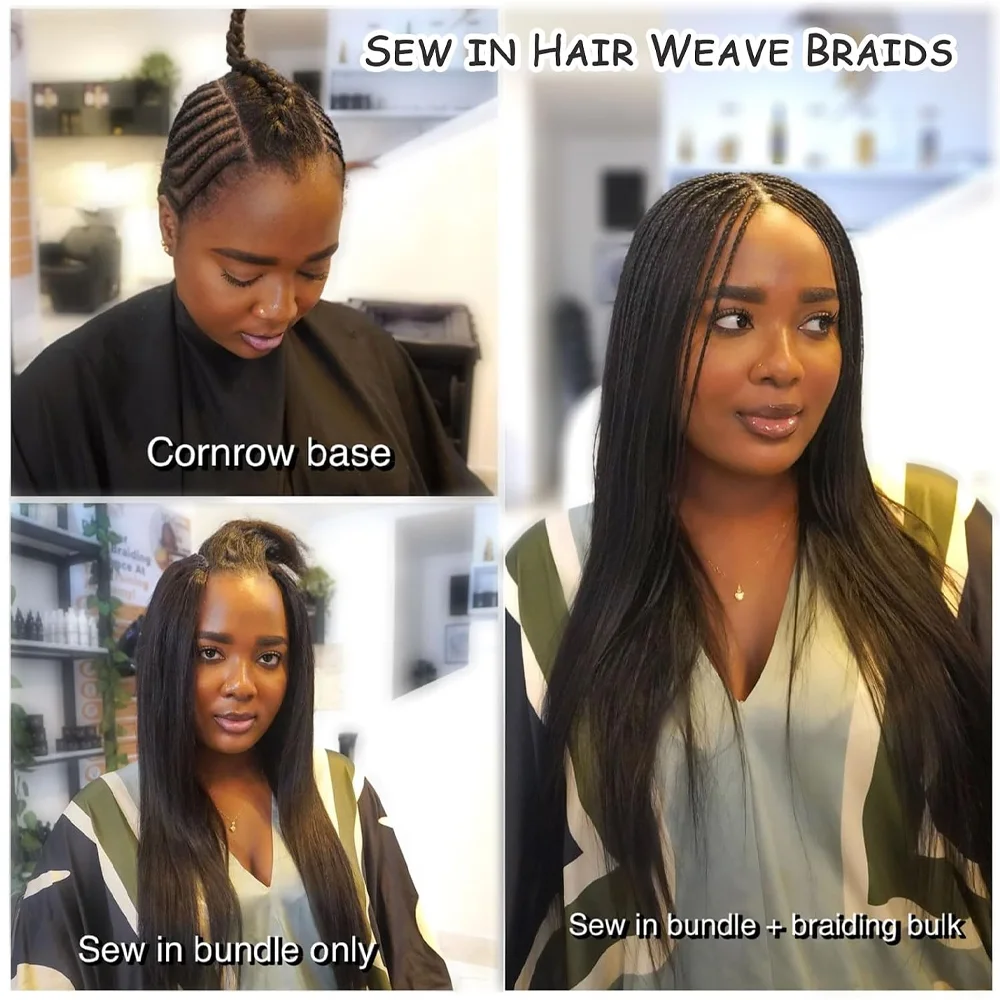 Фото Наборы прямых волос 12A Tissage Cheveux Humains Bone Straight: двойные машинные швы, натуральные волосы Реми для наращивания №5