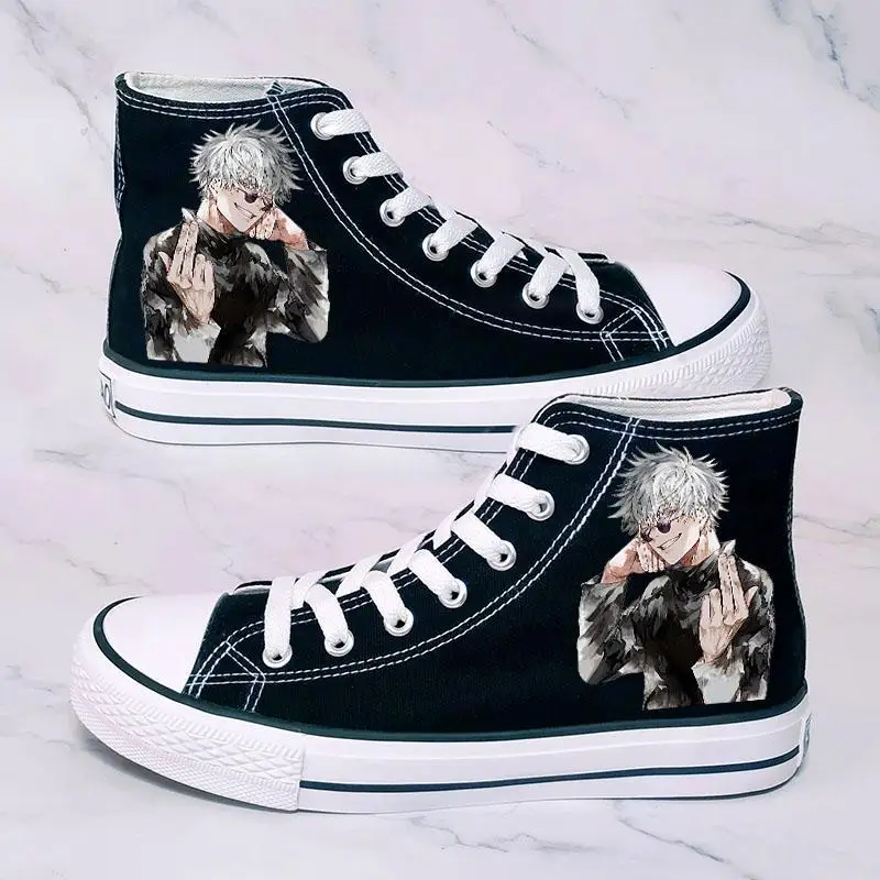 Кроссовки с высоким берцем из аниме драпировка