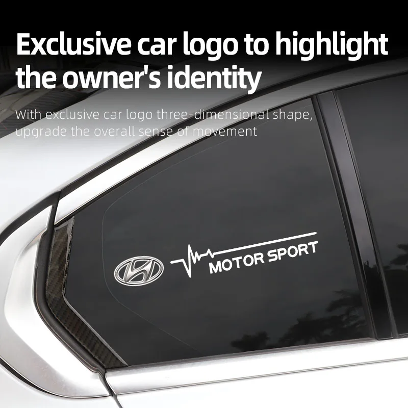 2 шт. наклейки на боковое окно автомобиля спортивные для Hyundai Palisade Nexo Kona I30 I10 I20 Tucson