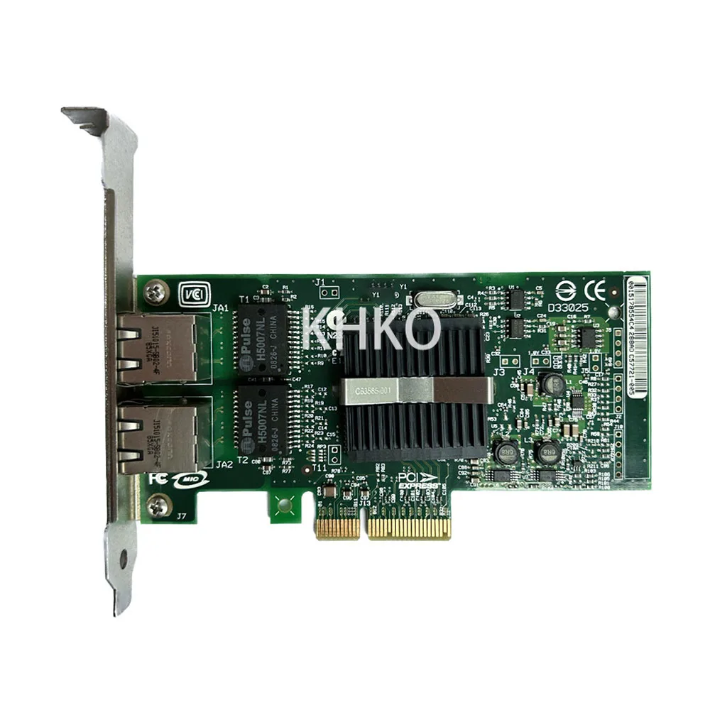 Б/у оригинальный PCI-E стандартный адаптер для сервера Ethernet с 2 портами, гигабитная Двухпортовая гигабитная ETHERNET-карта PCIe NIC, карта истека9402pt NC360T