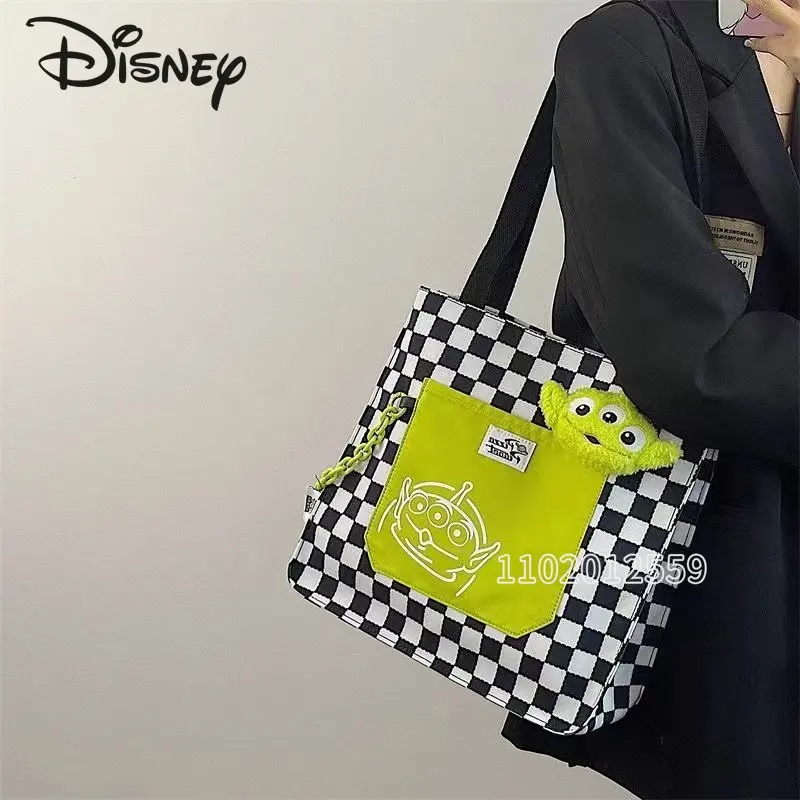 Disney Toy Story New Women's Handbag Cartoon Women's Bag Large Capacity Shoulder Bag Canvas Personalized Fashion Tote Bag
