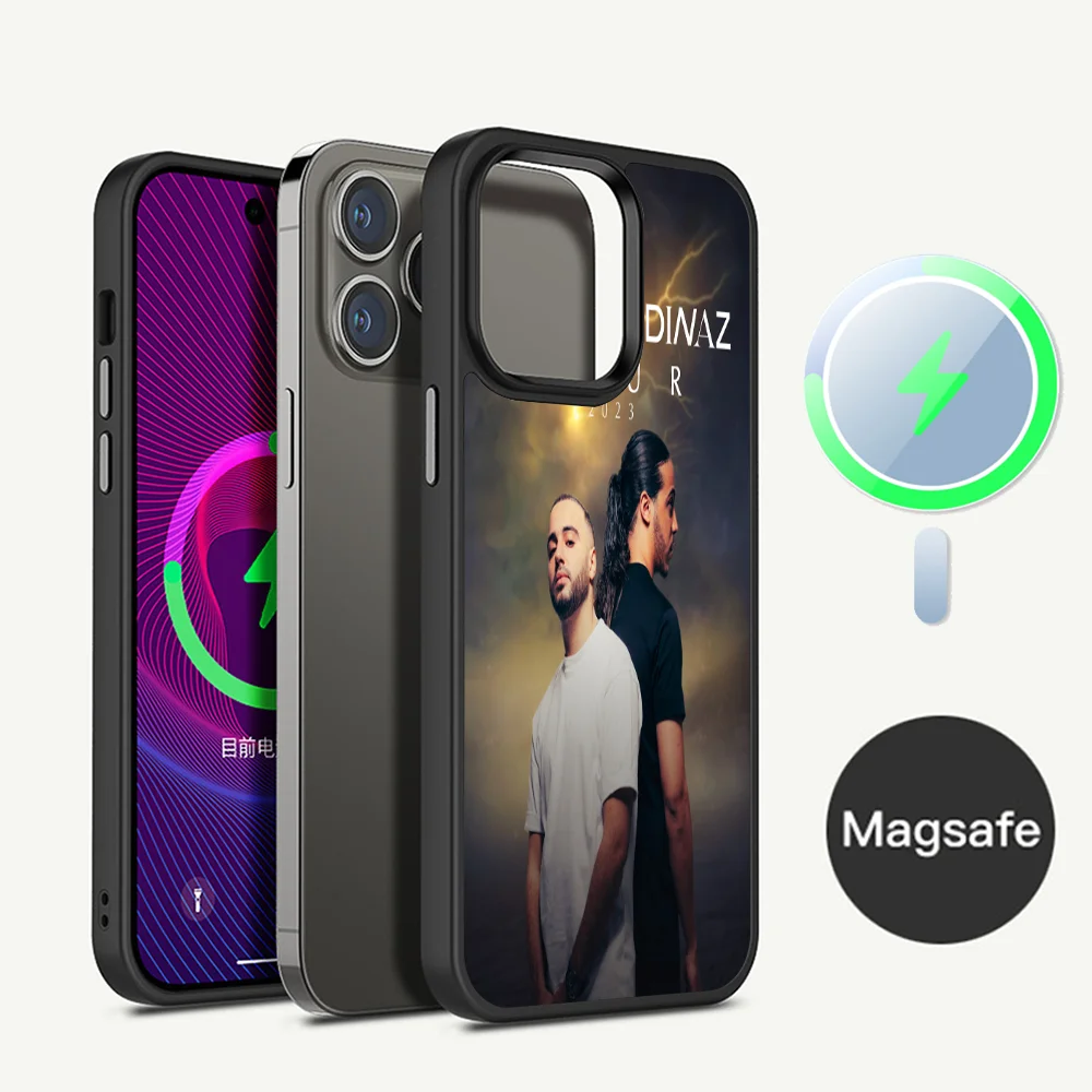 Djadja &amp Dinaz Phone Case Magesafe Magnetic Wireless Charge For iPhone 16 11 12 13 14 15 Pro Max Plus Mini