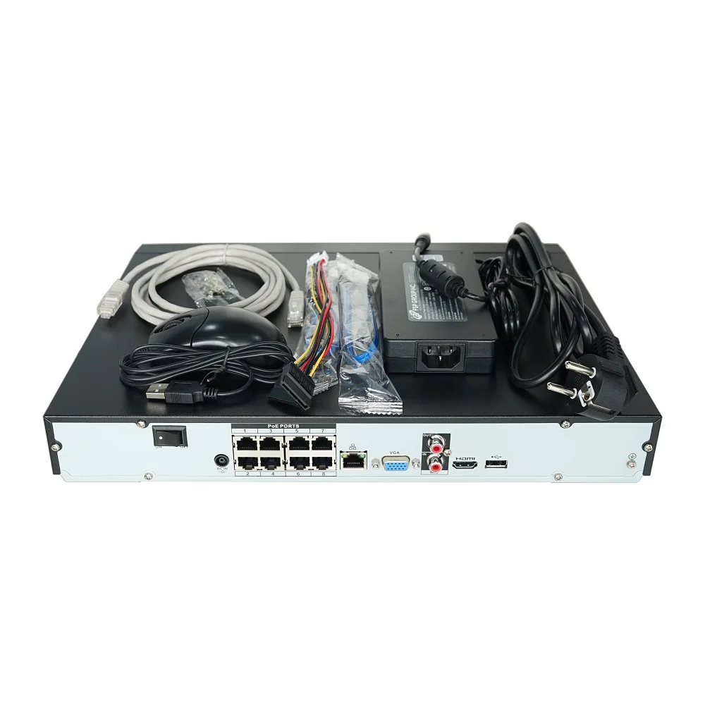 

Dahua NVR2208-8P-I2 PoE NVR Pro Network Video Recorder 1U 8PoE 4K & H.265 Support 2HDDs