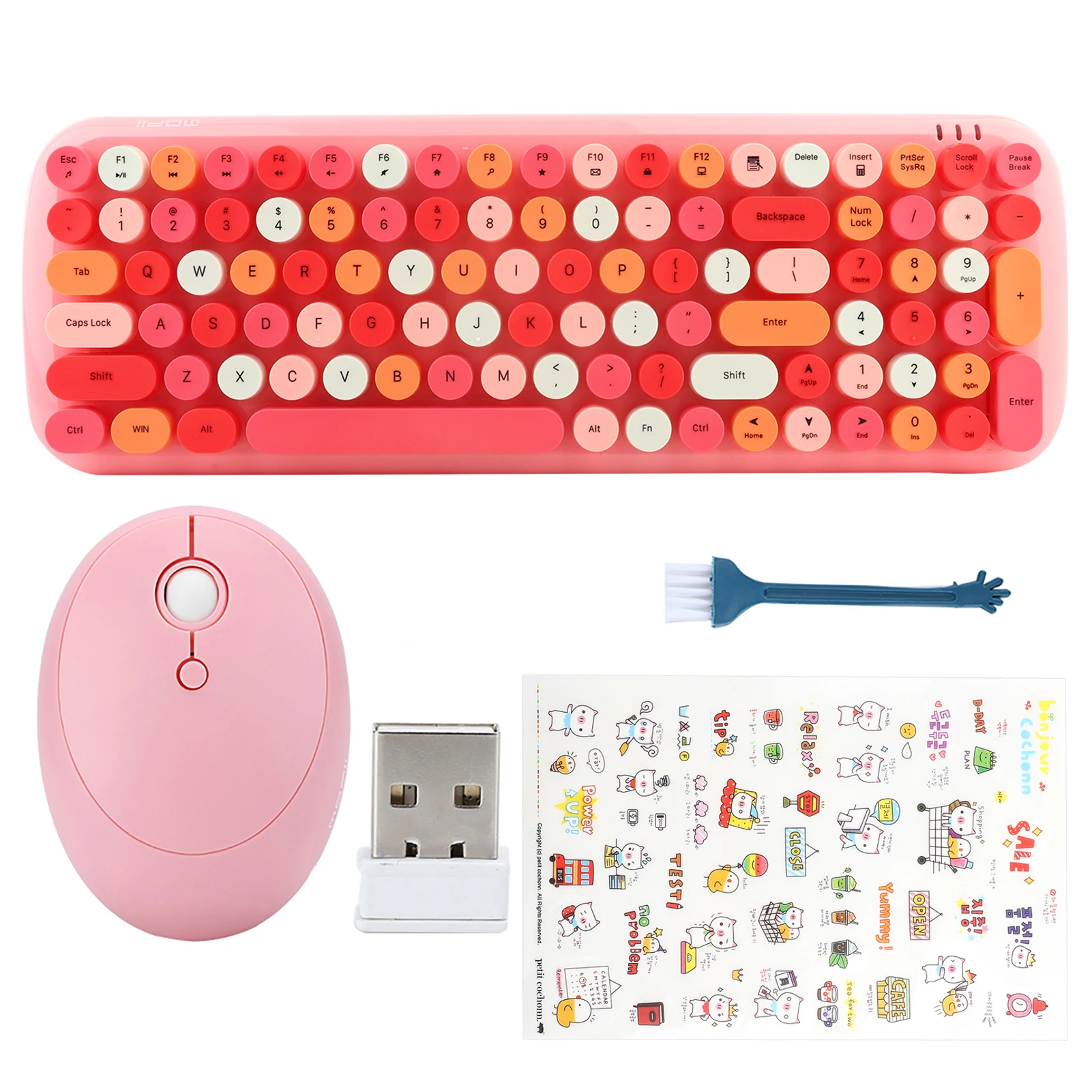 

Keyboard Mouse Set Wireless Keyboard Mouse for Laptop Tablet Desktop Computer100 Keys keyboard and mouse set wireless