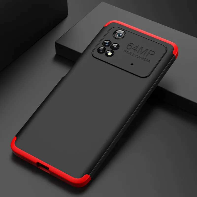 

Xiaomi Poco M4 Pro 4G Case 360 Full Protection Shockproof Matte Hard Cover Phone Case For Poco M4 Pro 4G M4pro Shell Protector