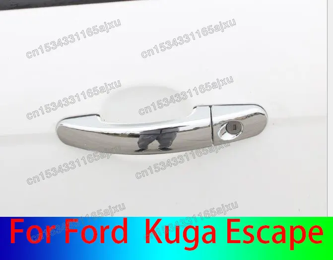 

Стайлинг автомобиля, хромированная накладка на дверную ручку автомобиля из АБС-пластика 2013-2017, подходит для Ford Kuga Escape