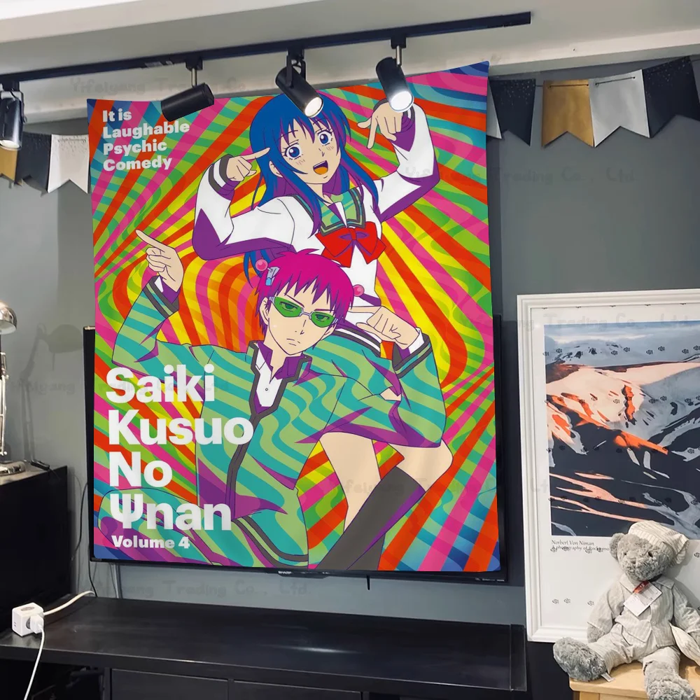 Япония мультфильм аниме Сайки К диаграмма гобелен богемные настенные гобелены