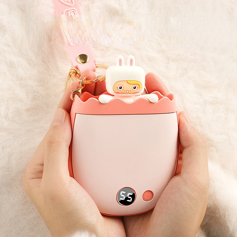 

Cute Rechargeable Hand Warmer 5400 mA Portable Heater Arm Warmers Self Heating Reusable Mini Hand Warmer Household Merchandises