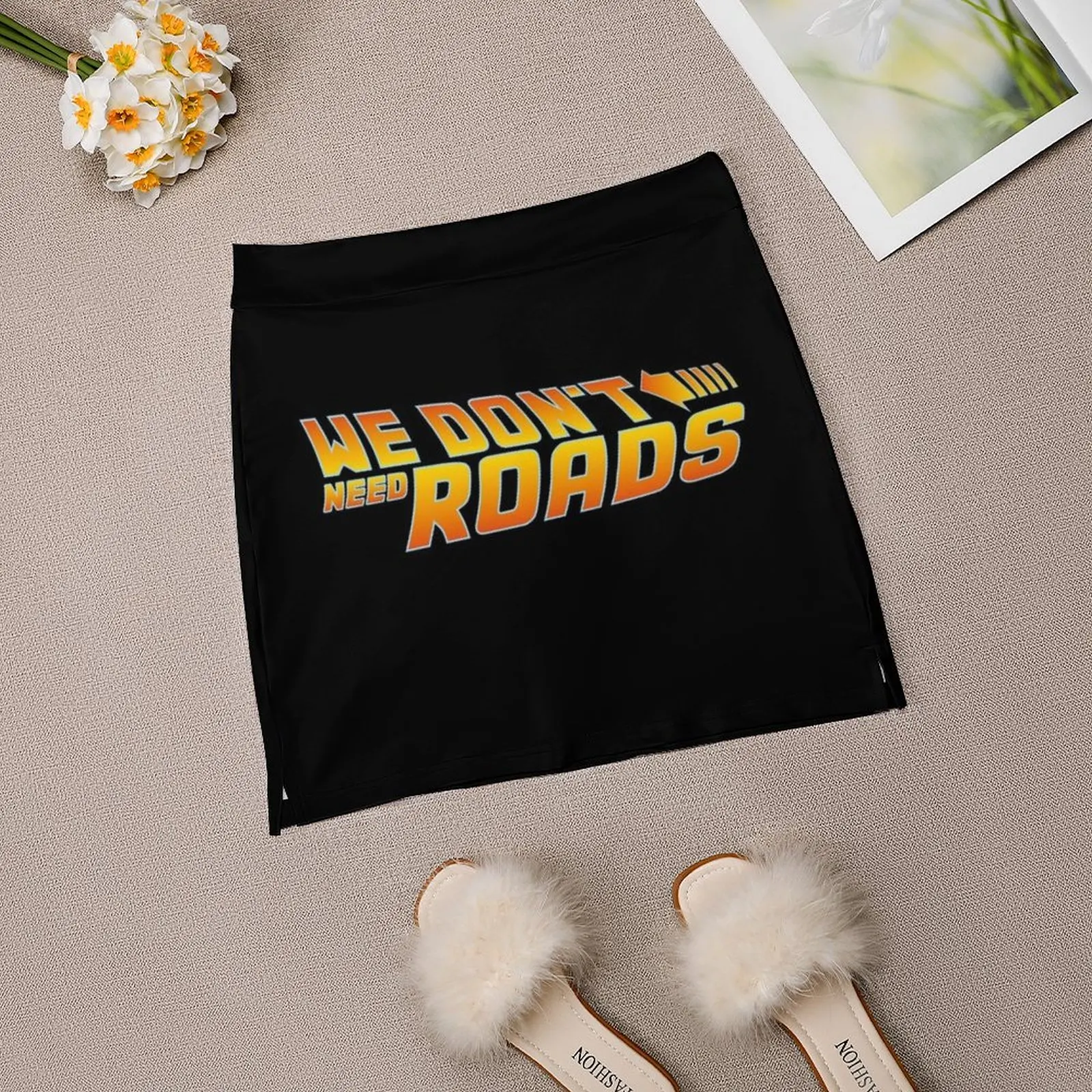 Мини-юбка We Don't Need Roads BTTF короткие юбки для женщин летнее платье 2025 г.