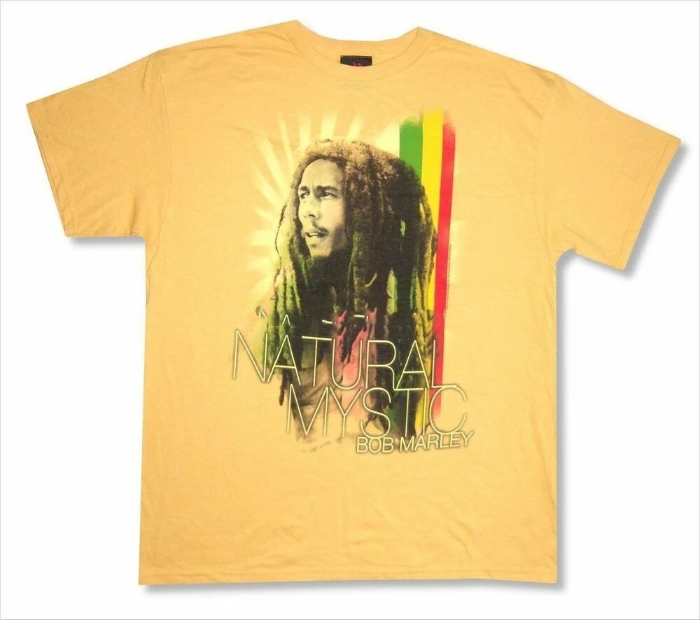 

Bob Marley Mystic Mens Yellow T Shirt New