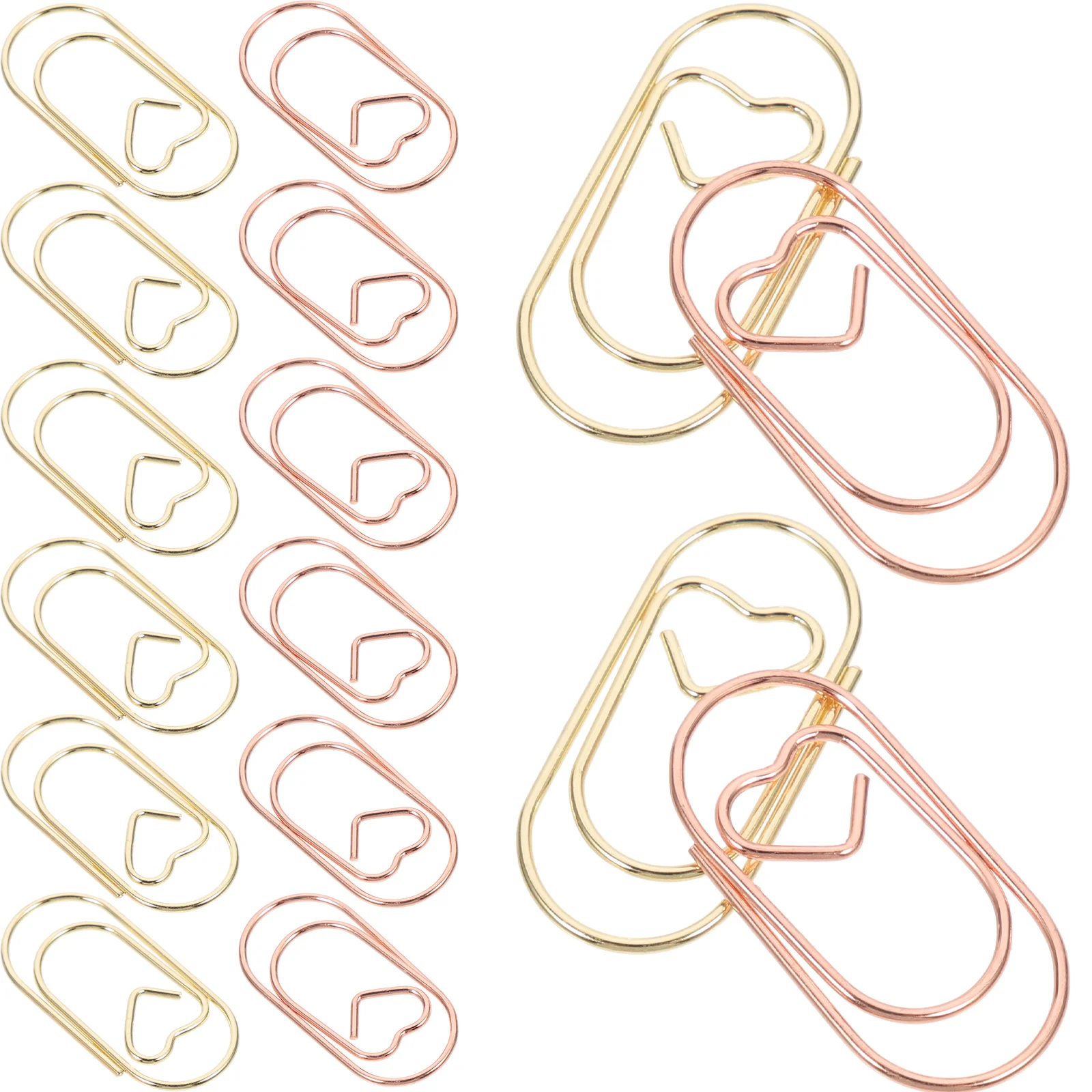 

Зажим для бумаги декоративный металлический, 30 шт.