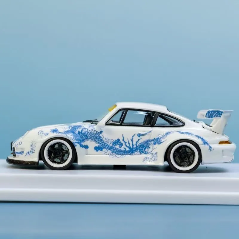 TPC 1:64 Porsce RWB993 Ночник Dragon Edition Модель автомобиля из сплава Ограниченная коллекция