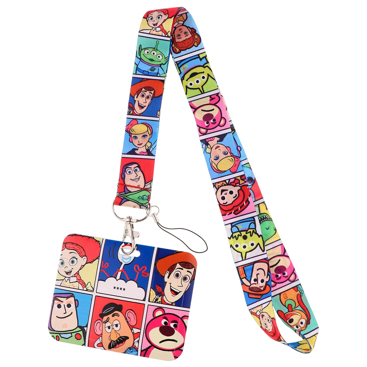 Горизонтальный держатель История игрушек значок шнурок для карт удостоверения