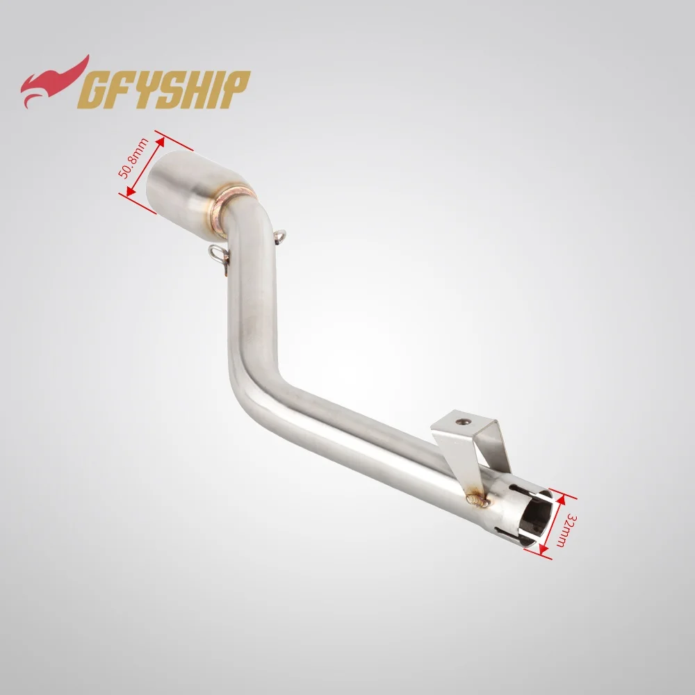Фото Средние соединительные трубы выхлопной системы для мотоциклов KEEWAY TX 125 SM / ENDURO 2012 2013 2014 2015 2016 2017 2018 2019 2020 2021 №4