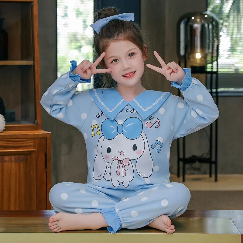 Пижама Sanrio Cinnamoroll Kuromi My melody для родителей и детей комплект девочек на весну осень