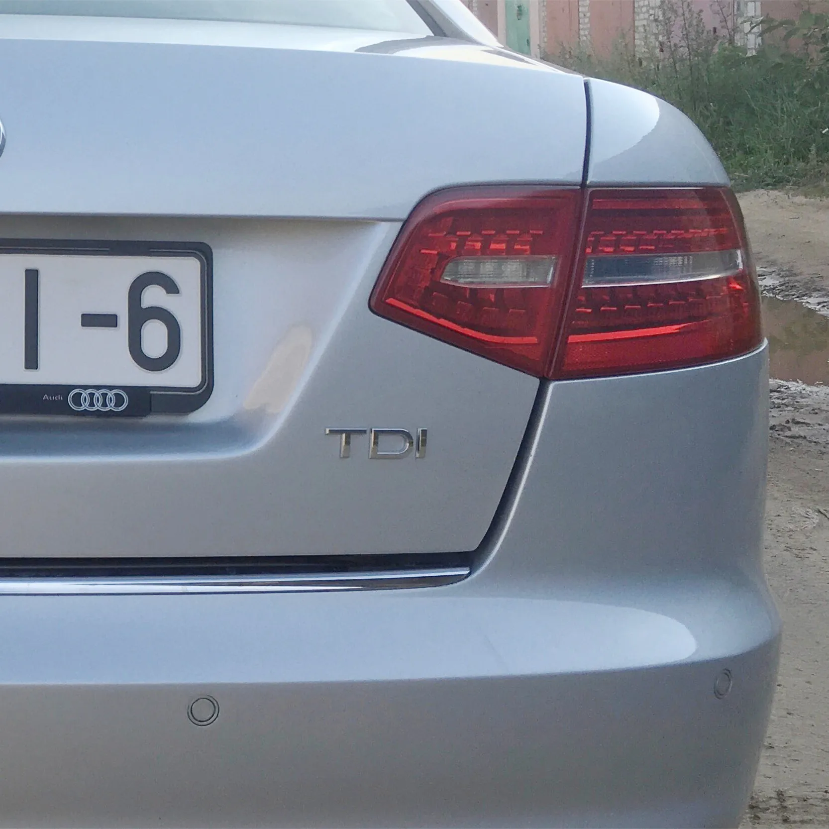 1X хромированный глянцевый черный ABS TDI наклейка с эмблемой на заднее стекло