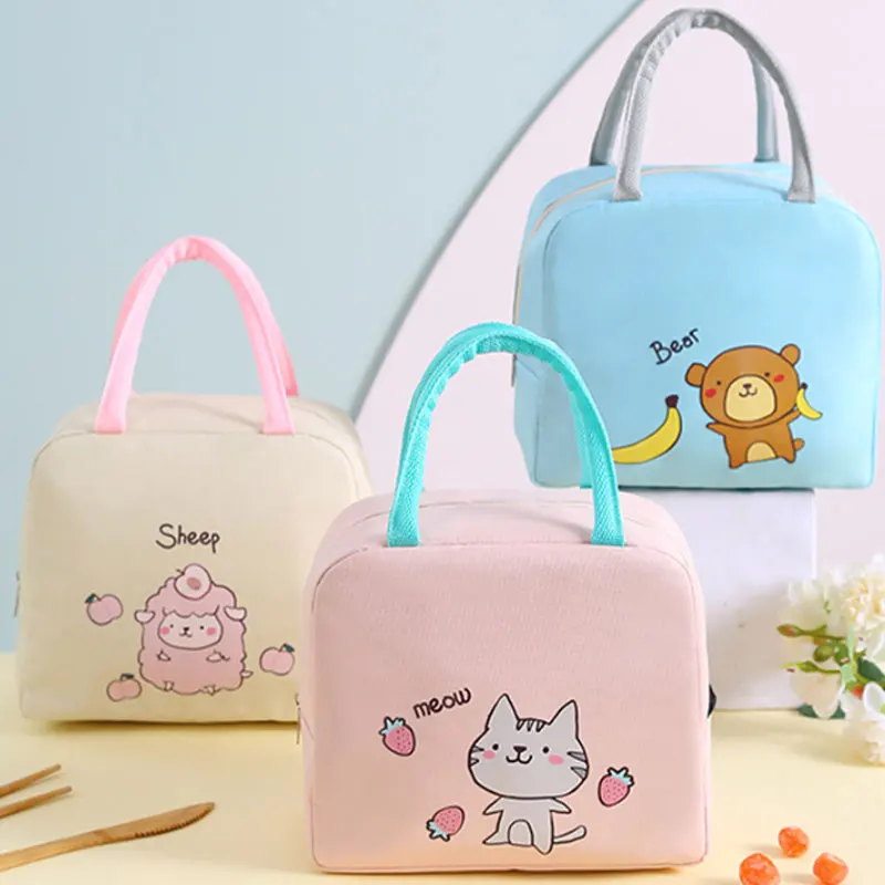 

Insulated Thermal Lunch Box Kids Cartoon Lunch Bag Large Capacity Picnic Supplies Tote for Women Girls Food Storage Containers