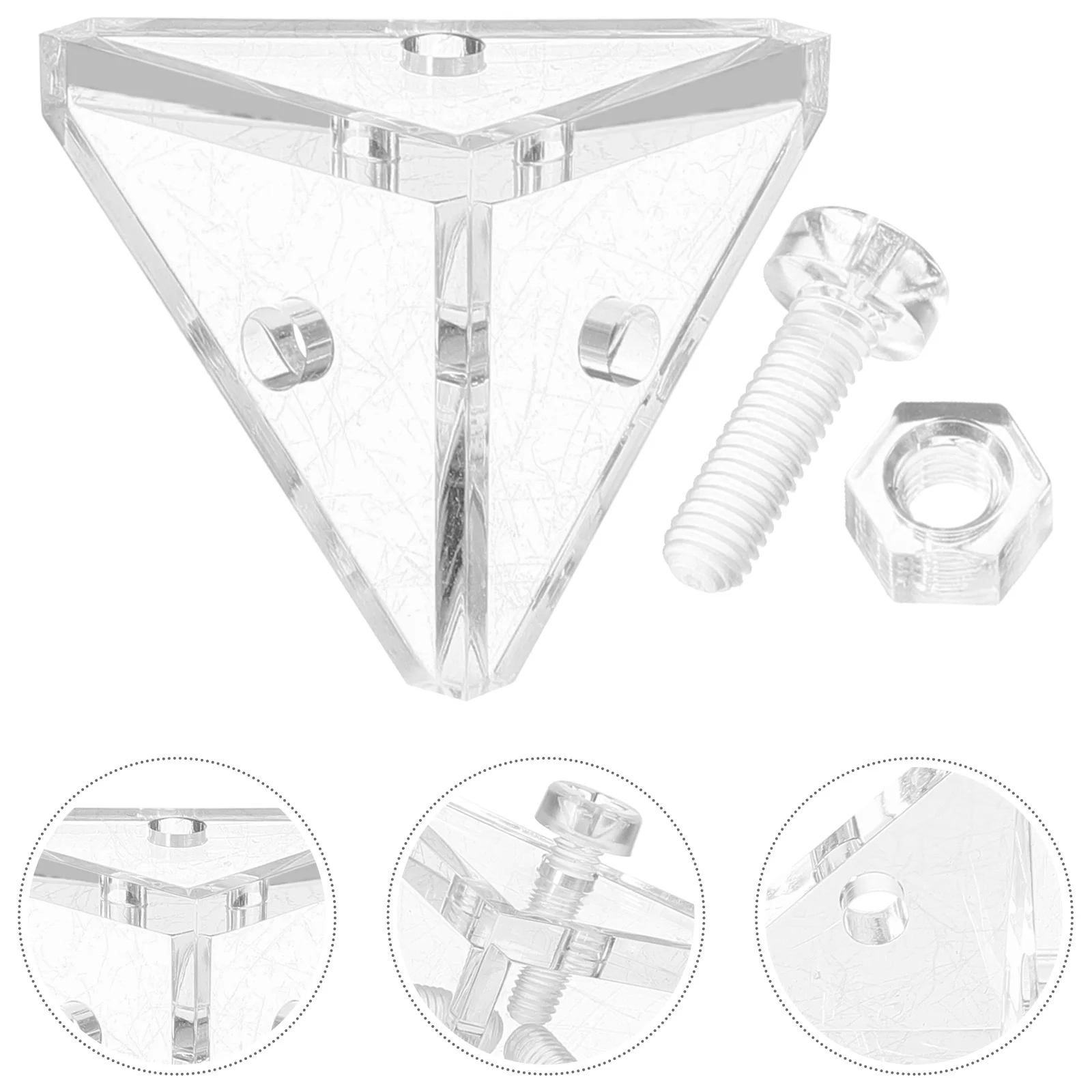 10 шт. Треугольный Кронштейн соединительные угловые кронштейны для шкафа угловая