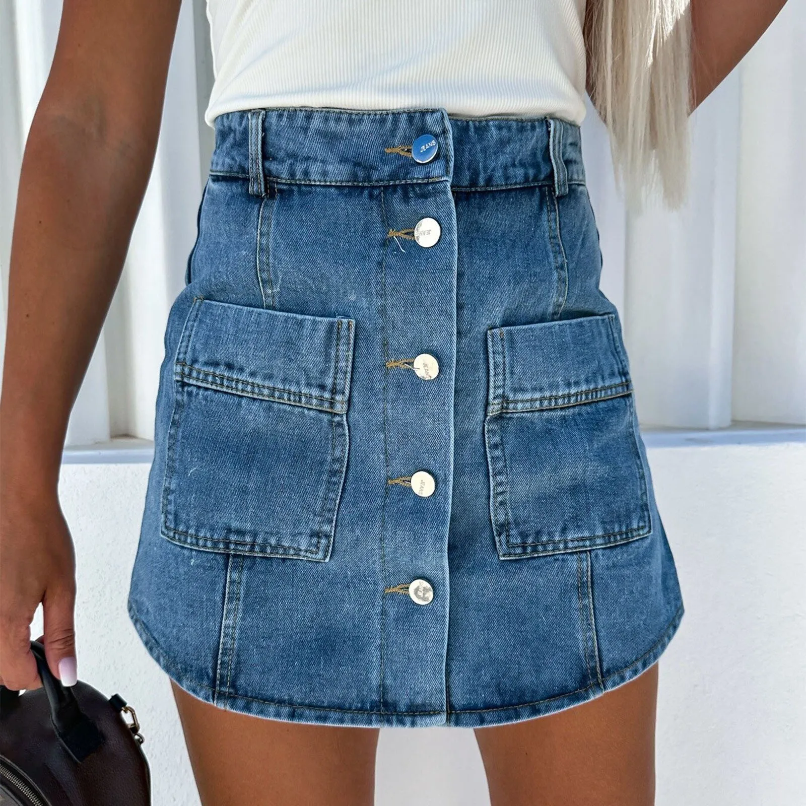 

Женское платье-свитер, новая женская джинсовая юбка, молодежные и сексуальные длинные летние платья из двух предметов с защитой от стрейч