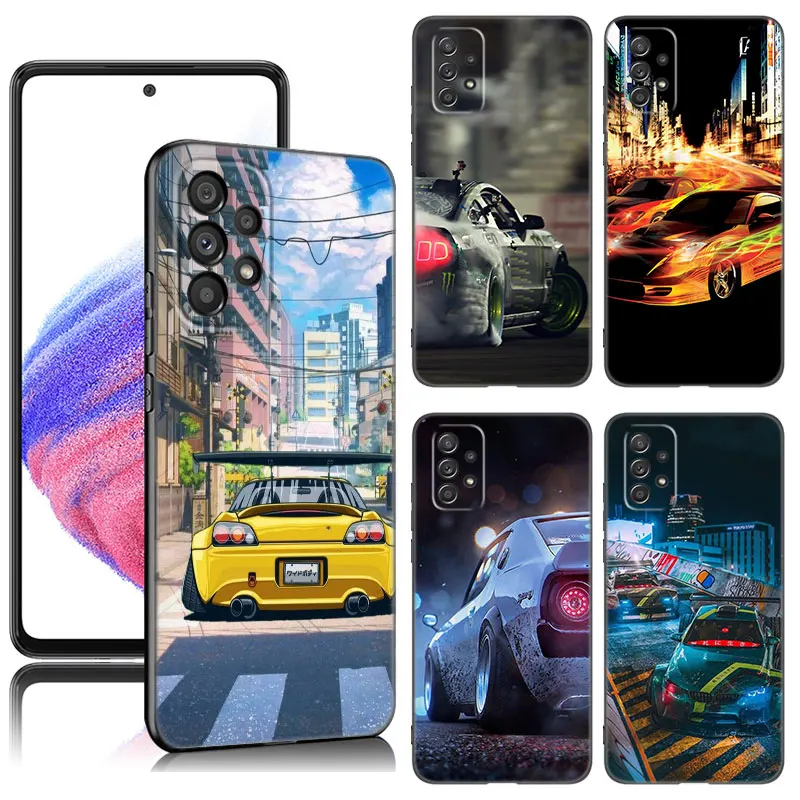 

Tokyo JDM Drift Sports Car Case For Samsung A21 A52 S A13 A22 A24 A32 4G A14 A23 A34 A53 A54 A73 5G A11 A12 A31 A33 A51 A71 A72