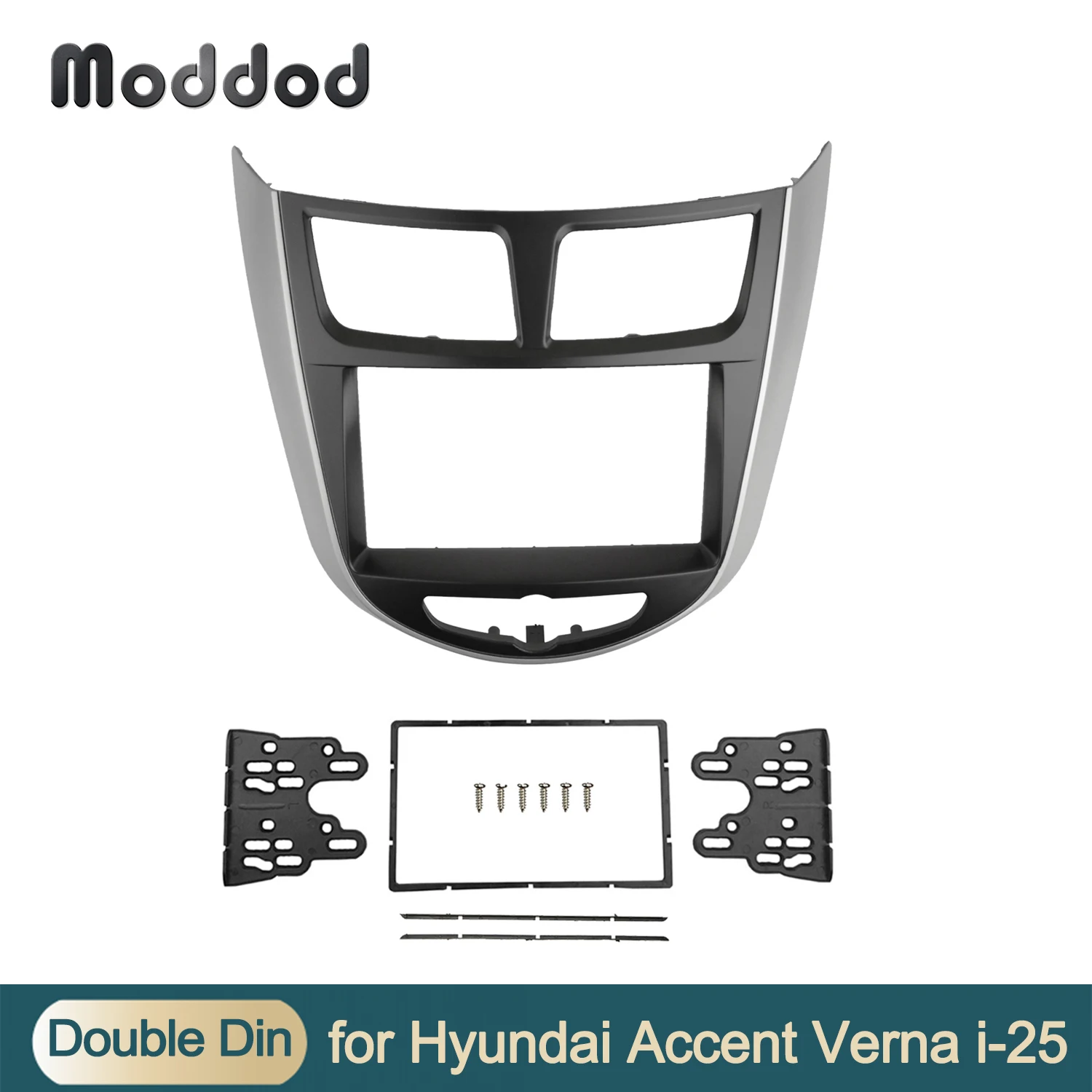

2 Din Fascia for HYUNDAI i-25 Accent Solaris Verna Radio CD DVD Audio Panel Dash Mount Trim Refit Kit Face Surround Frame Bezel