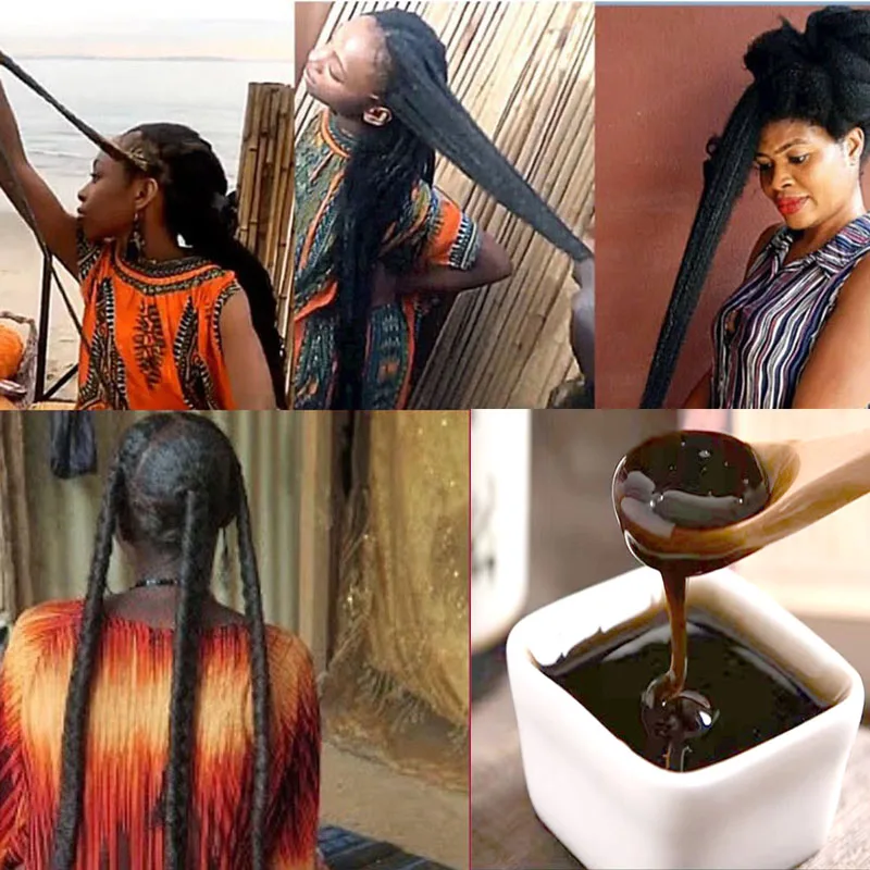 2 Month Super Fast Hair Growth Shampoo Combining Africa Chad Chebe Powder Local Ingredients with Polygonum multiflorum