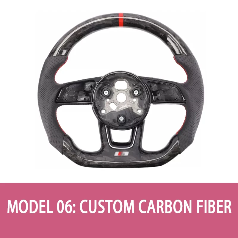 

High Quality Fit For Audi 2009-2016 A3 A4l A5 A6l A7 A8 Lold Model To New Aud-I Led Carbon Fiber Steering Wheel
