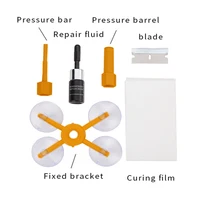 Комплект для ремонта сколов на лобовом стекле (присоски, полимер, шпатель, УФ-фонарик, тряпка)#2
