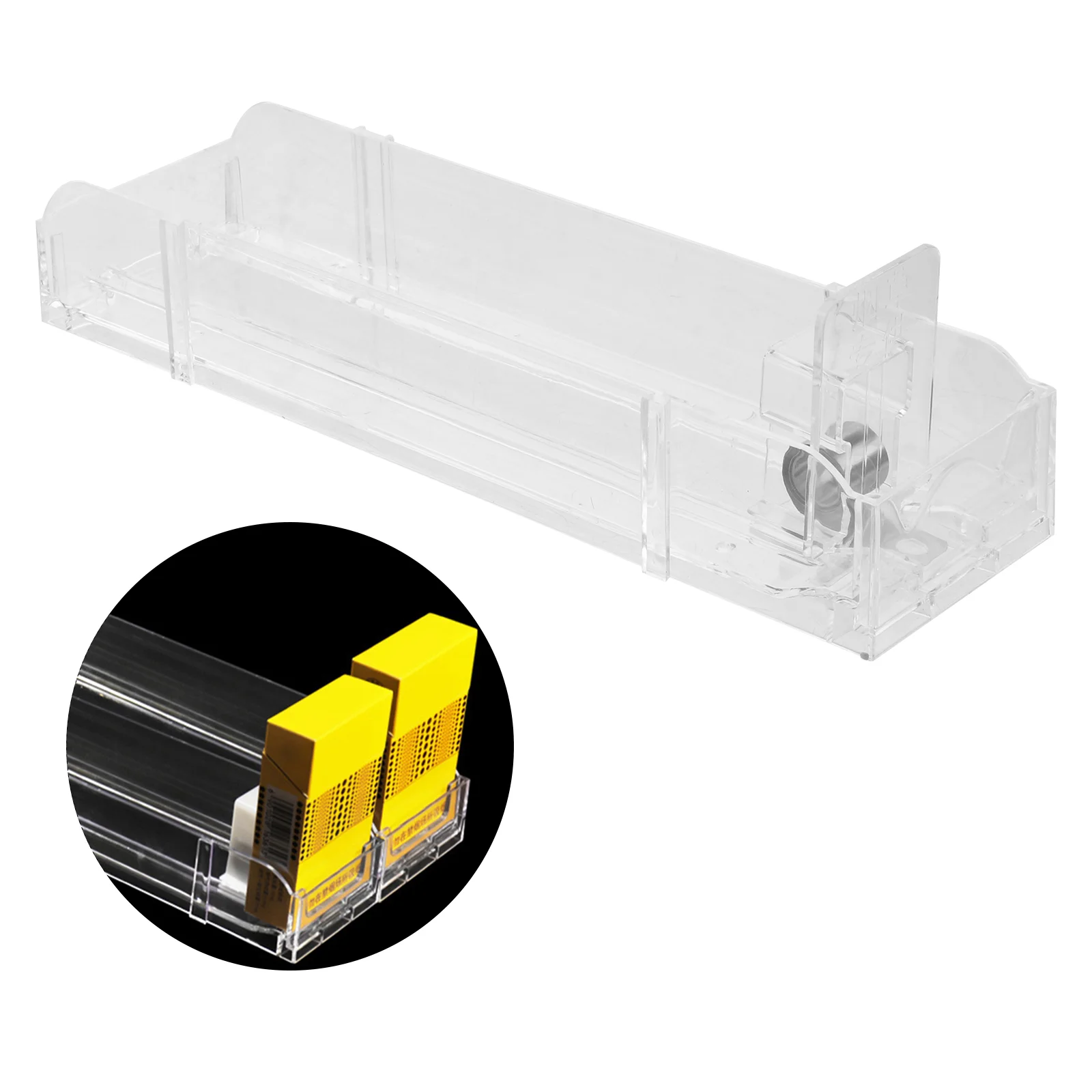 

Display Rack Case Retail Holder Auto Automatic Showcase Stand Pusher Store Push Show Pushers Box Shelves Simple Dispenser Tray