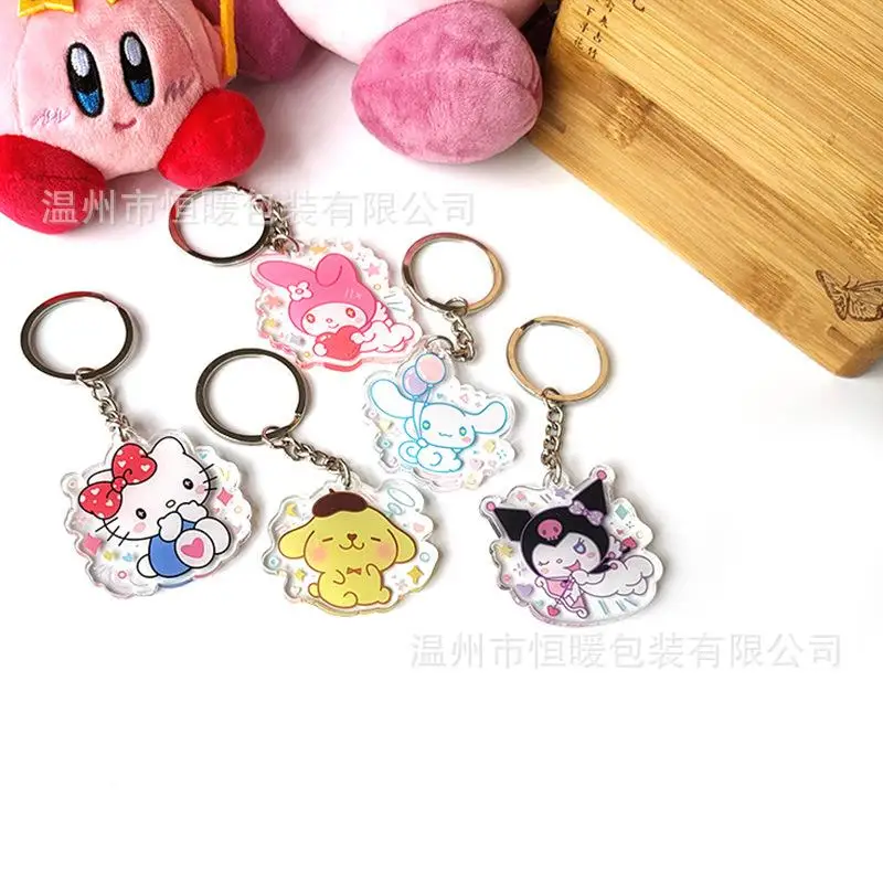 

Аниме Sanrios Kawaii Hellokittys Kuromis My Melody Cinnamoroll милый пуриновый кулон мультяшный брелок подарок для девушки