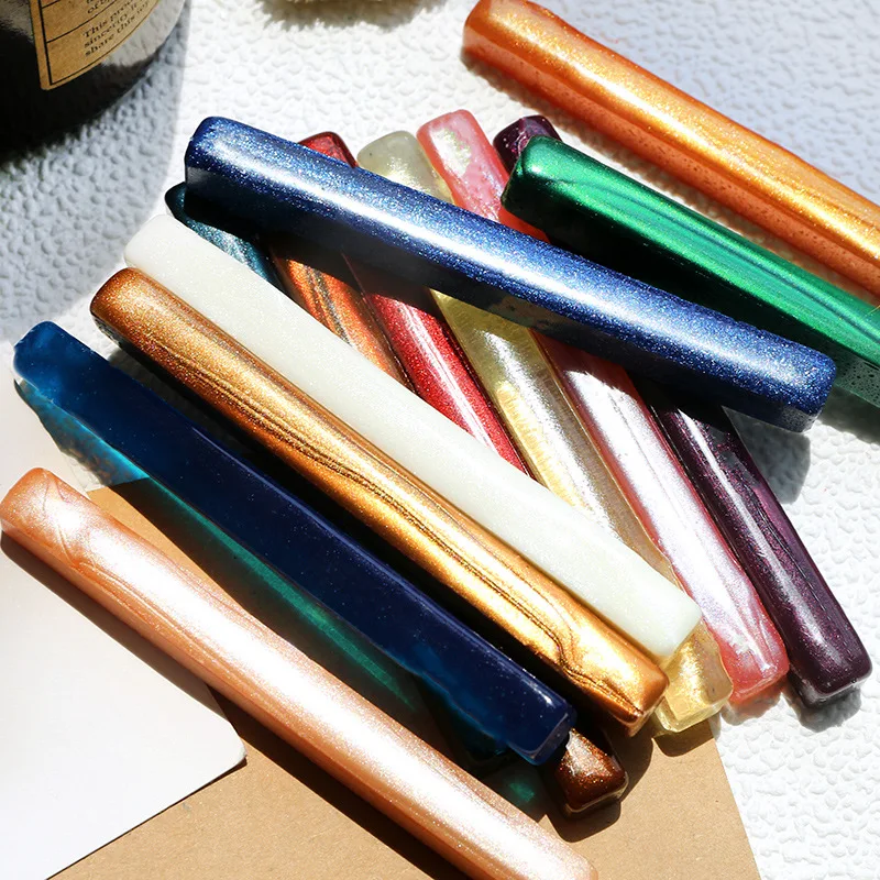 

Transparent Fire Paint Wax Ceramic Exquisite Color Strip Retro Flash Nordic Style Gift Invitation Seal Craft Supplies
