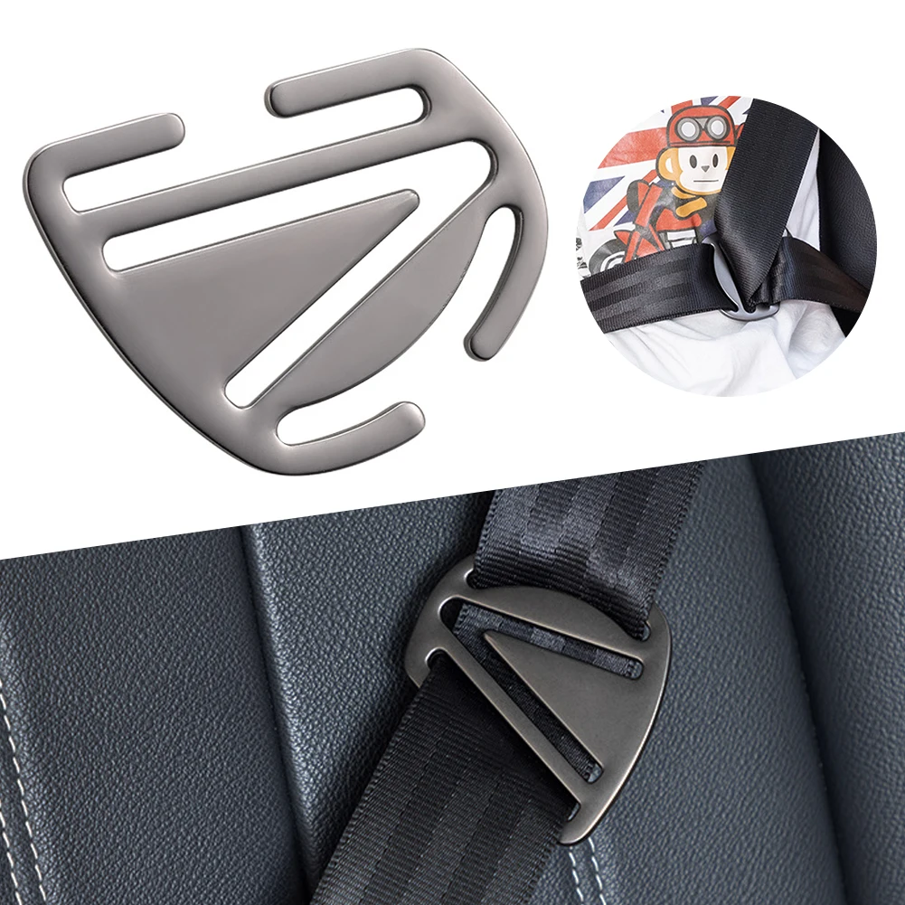 

Seat Belt Adjuster for Children Seat Belt Clip Retainer Kids Neck Strap Metal Positioner Lock Safety Belt Stopper Accessories