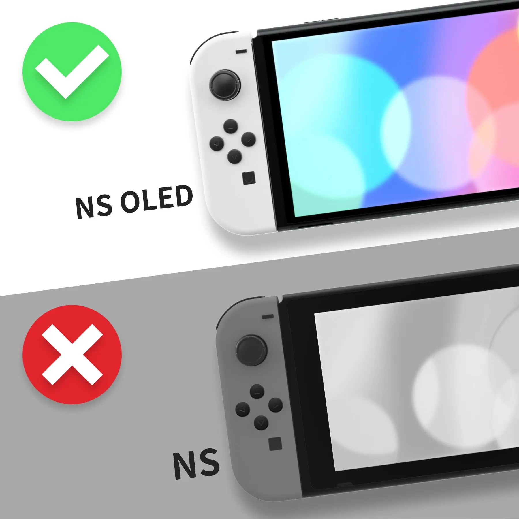 Запасной корпус для Nintendo Switch OLED задняя пластина и подставка NS Joycon с цветными