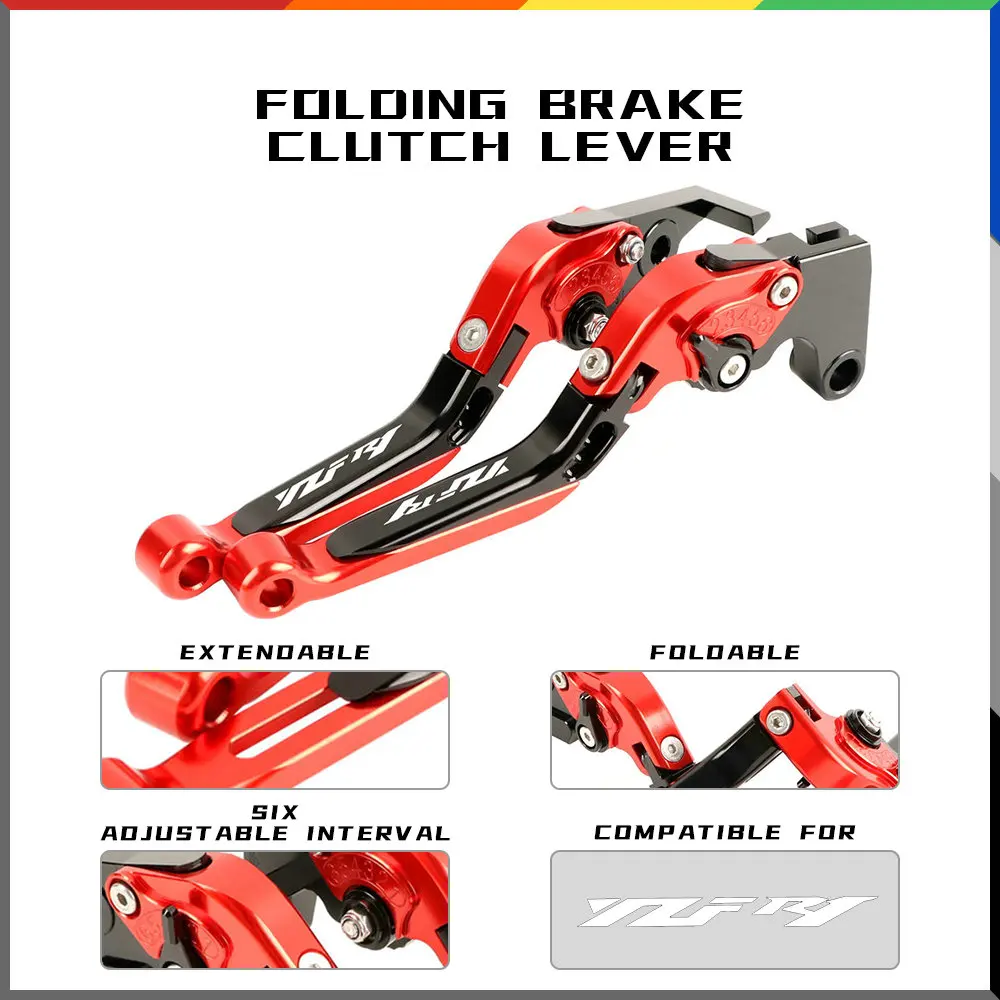 

For YAMAHA YZF R1 2009-2014 CNC Motorcycle Accessories Brake Clutch Handle Levers Adjustable Extendable Folding Lever