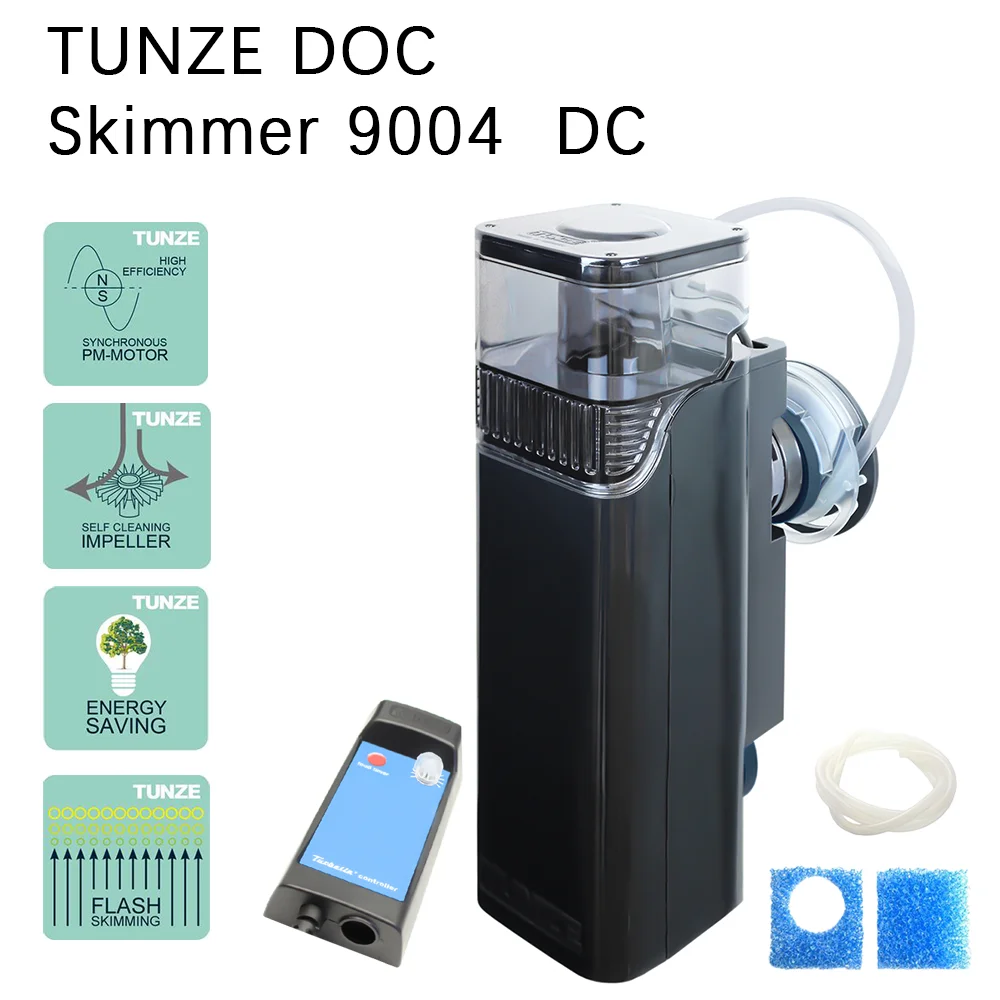 Скиммеры Tunze Comline DOC 9004 для аквариумов с двигателями на постоянных магнитах для безопасной работы при сверхнизком напряжении от 12 В до 24 В (art.: 3920dc2f861bc) - 3920dc2f861bc