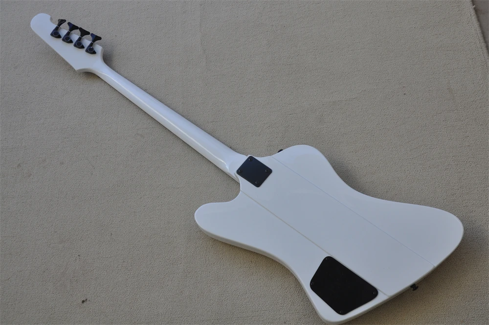 Заводская изготовленная на заказ белая цветная гитара Thunder bird 4 струны бас ЭЛЕКТРИЧЕСКАЯ ГИТАРА реальные фотографии в наличии 41